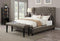 Faye Eastern King/Queen Bed, 2-Tone Chocolate Linen